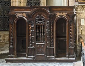 Confessional at the Toulouse Cathedral