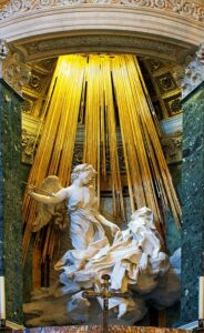 NDE Ecstasy of St. Teresa in the Cornaro Chapel of the church of Santa Maria della Vittoria in Rome