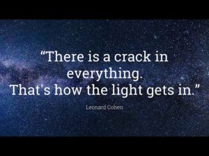 A meme from the great bard, Leonard Cohen. medical
