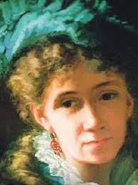 Portrait of May Alcott Nieriker by Rose Peckman. Public Domain